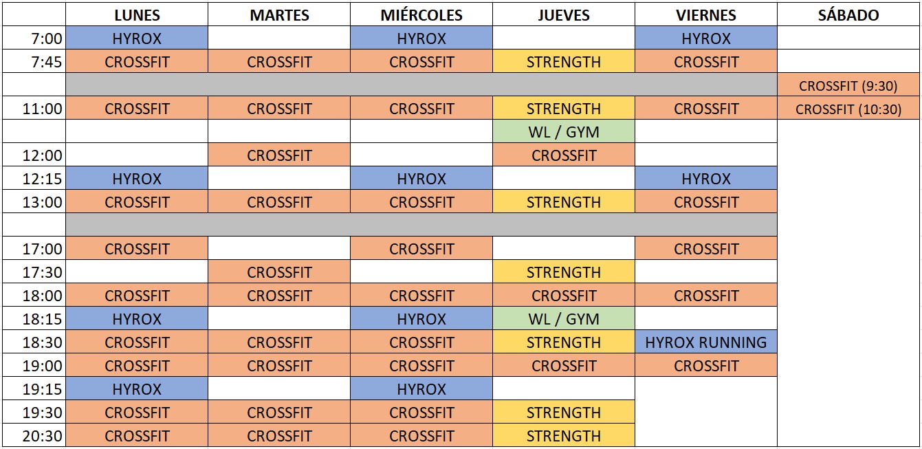 schedule nuevo 4